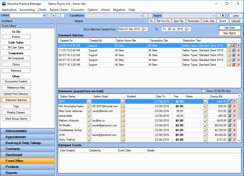 Gpm Uk Support Centre - How To Create A Statement Batch