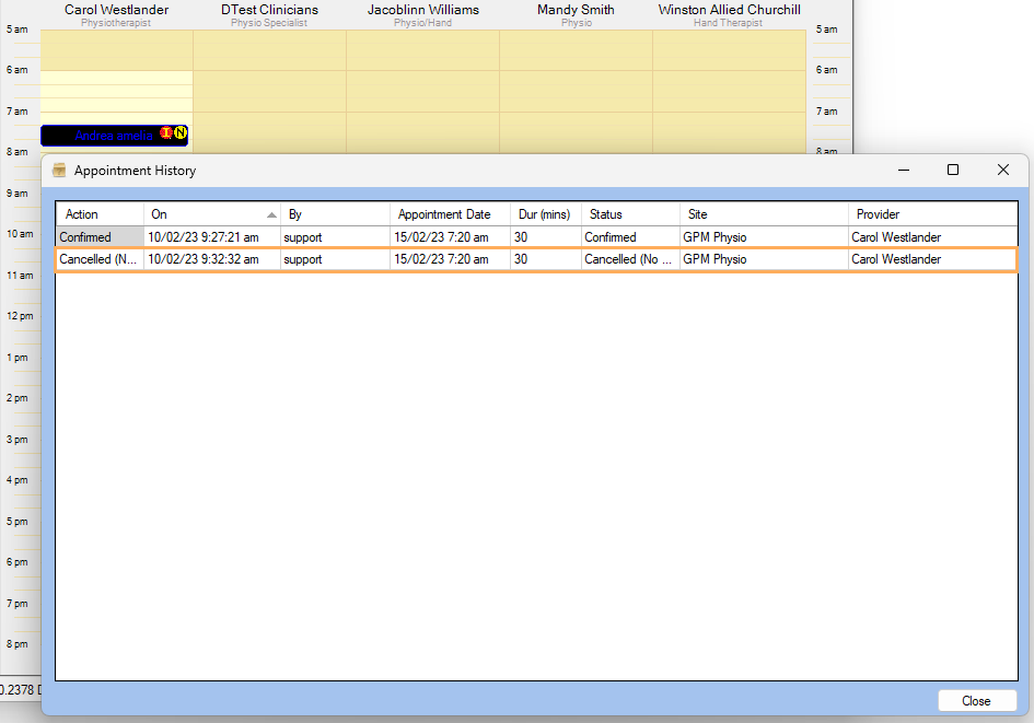 GPM AU Support Centre - How to view Appointment History