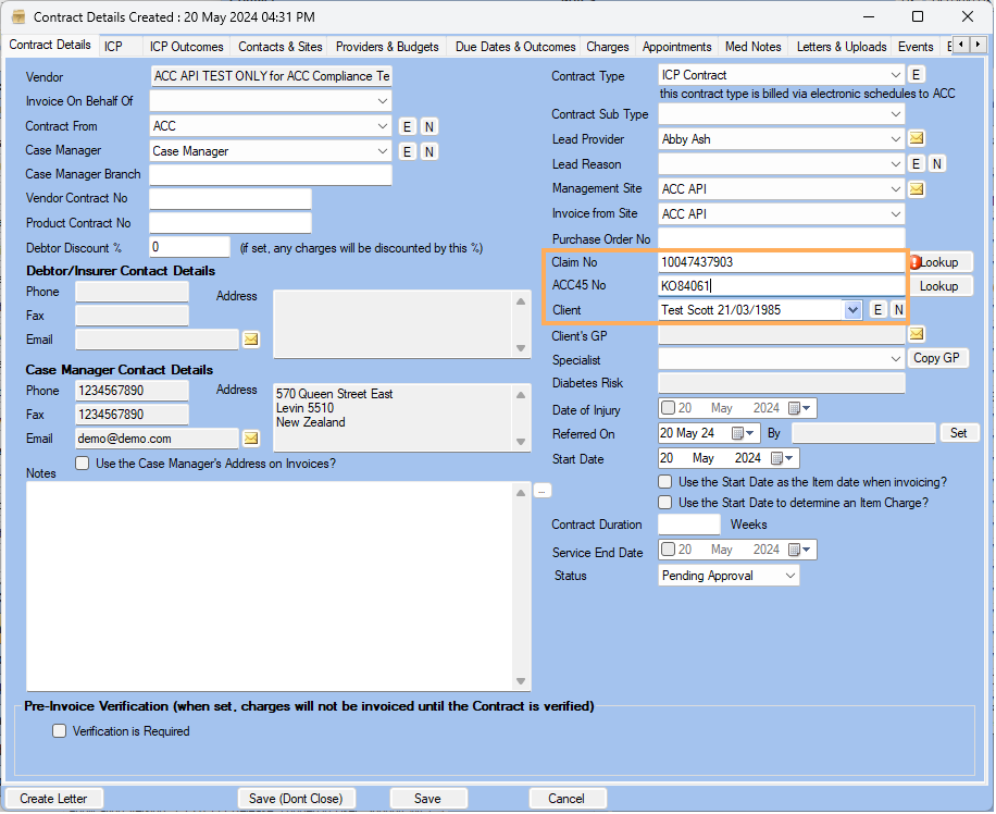 GPM NZ Support Centre - Duplicating ACC ICP Contract