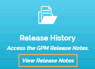GPM NZ Support Centre - Accessing GPM Release Notes