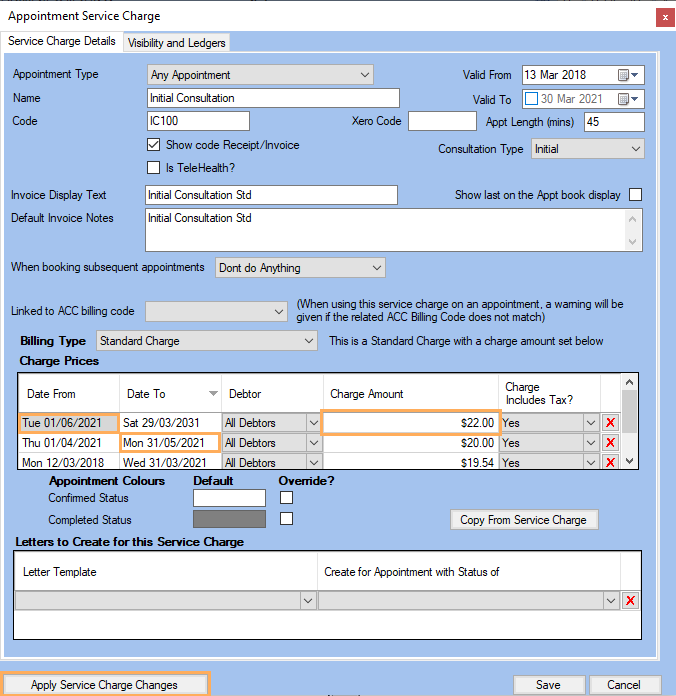 GPM NZ Support Centre - Update Service Charge Prices Of Existing ...