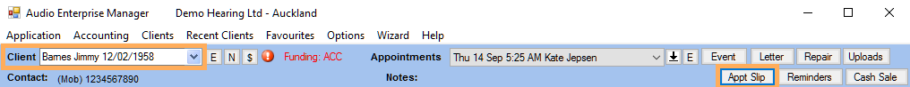 GPM NZ Support Centre - Report on a Client's Future Appointments