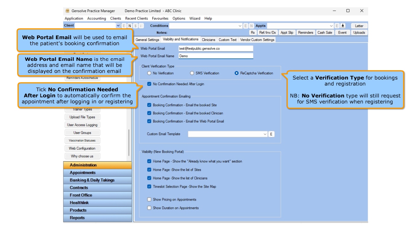 GPM NZ Support Centre - Web Portal Configuration - Visibility and ...