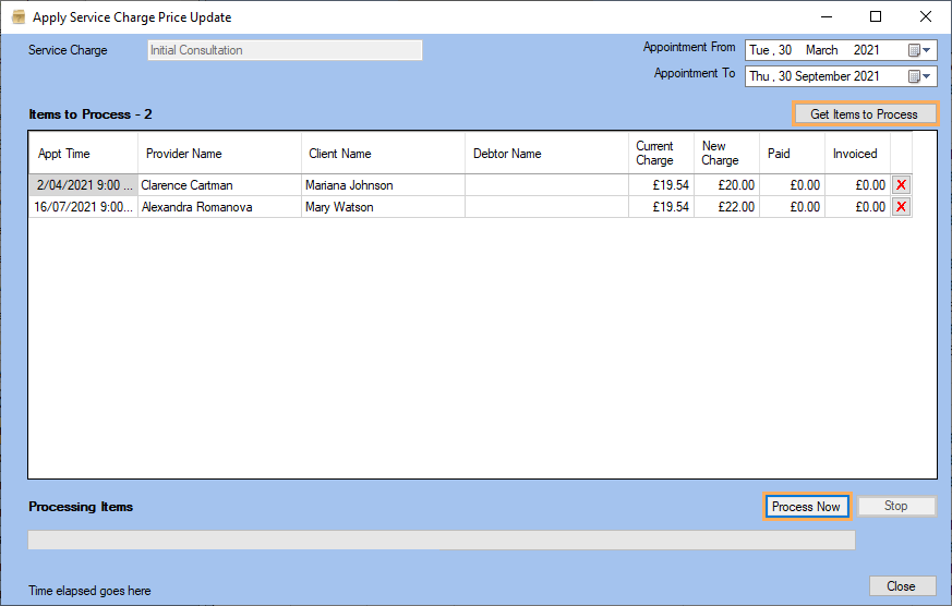 Service Charge Process GPM UK Support Centre - Update Service Charge Prices of Existing ...
