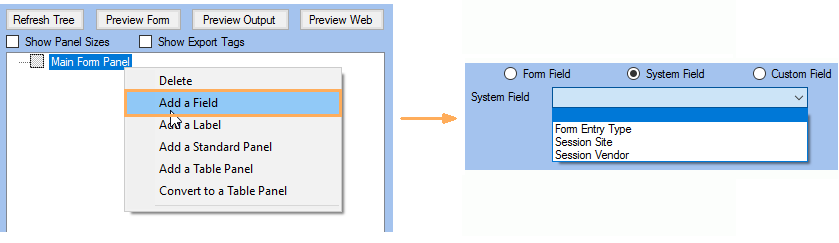 GPM UK Support Centre - System Fields for Form Entry Forms